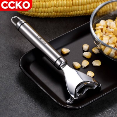 CCKO high quality kitchen 304 stainless steel corn cob peeler stainless steel corn peeler