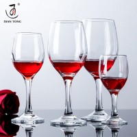 Wholesale custom logo clear round glass wine glasses wine red glass wine goblet for restaurant