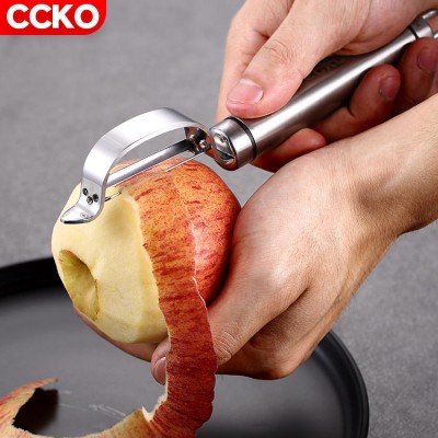 CCKO stainless steel vegetable skin tomato and potato peeler kitchen peeler stainless steel fruit and vegetable peeler