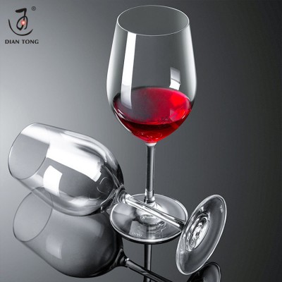 Wholesale elegant clear long stem goblet wine glass red wine glasses crystal for restaurant